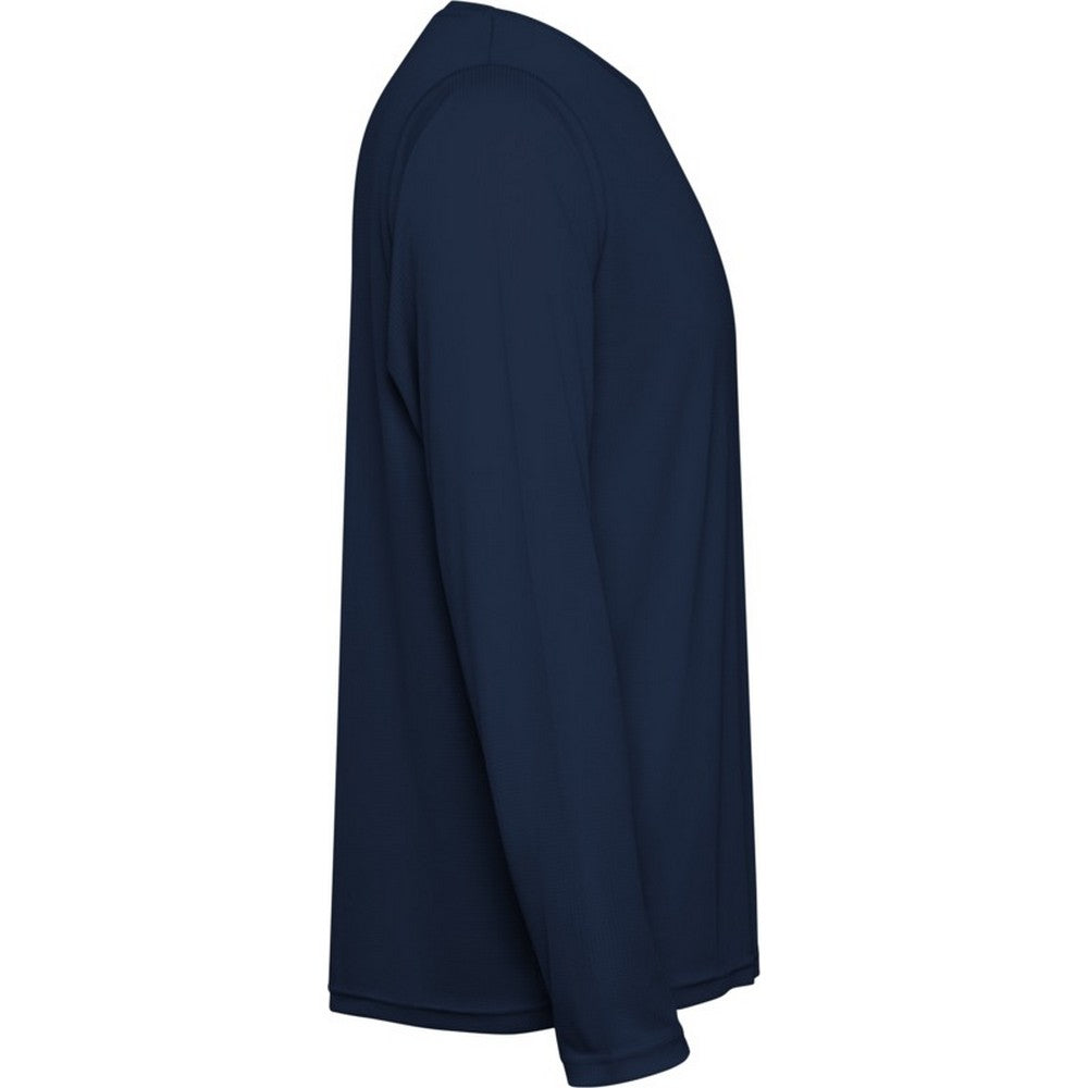 Navy Blue - Side - Roly Childrens-Kids Estoril Long-Sleeved T-Shirt