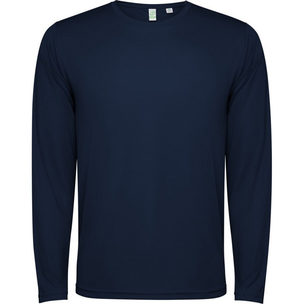 Navy Blue - Front - Roly Childrens-Kids Estoril Long-Sleeved T-Shirt