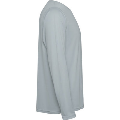 Grey - Side - Roly Childrens-Kids Estoril Long-Sleeved T-Shirt