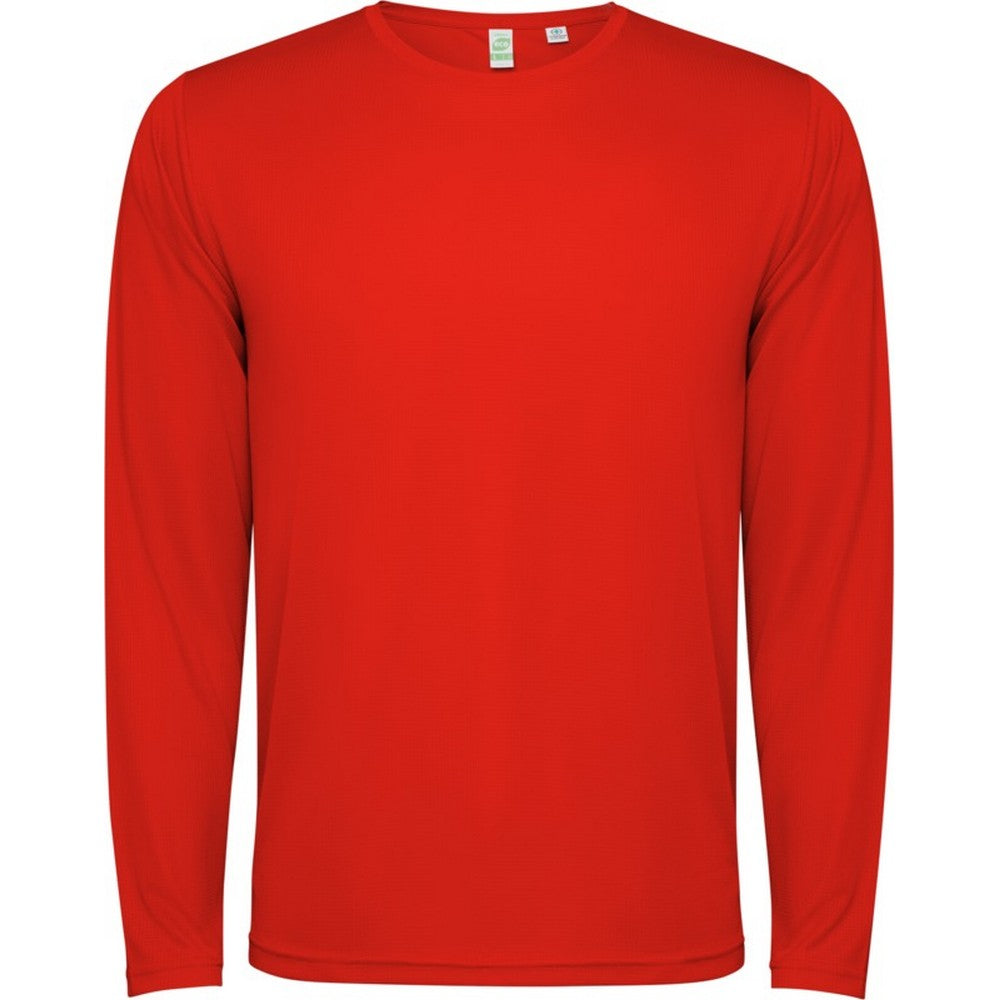 Red - Front - Roly Childrens-Kids Estoril Long-Sleeved T-Shirt
