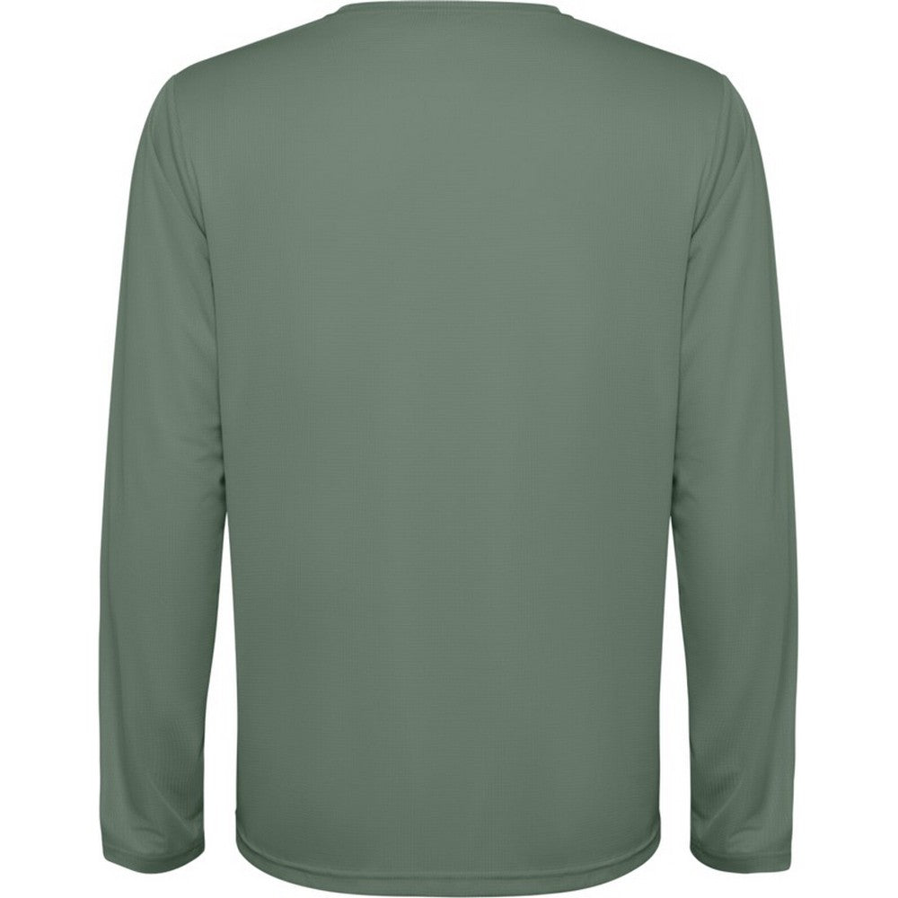 Laurel Green - Back - Roly Childrens-Kids Estoril Long-Sleeved T-Shirt