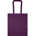 Purple - Back - Floso Madras Recycled Cotton 7L Tote Bag