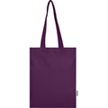 Purple - Side - Floso Madras Recycled Cotton 7L Tote Bag