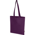 Purple - Front - Floso Madras Recycled Cotton 7L Tote Bag