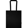 Solid Black - Back - Floso Madras Recycled Cotton 7L Tote Bag
