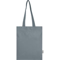 Grey - Side - Floso Madras Recycled Cotton 7L Tote Bag