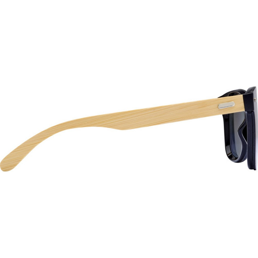 Silver - Back - Floso Unisex Adult Tan Bamboo Sunglasses