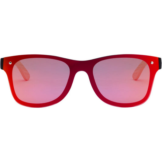 Yellow - Front - Floso Unisex Adult Tan Bamboo Sunglasses