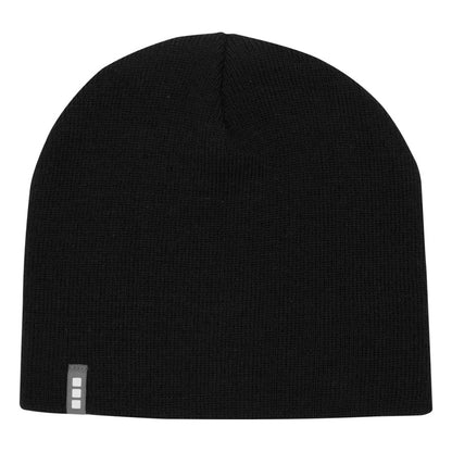 Solid Black - Back - Elevate Unisex Adult Izu Beanie