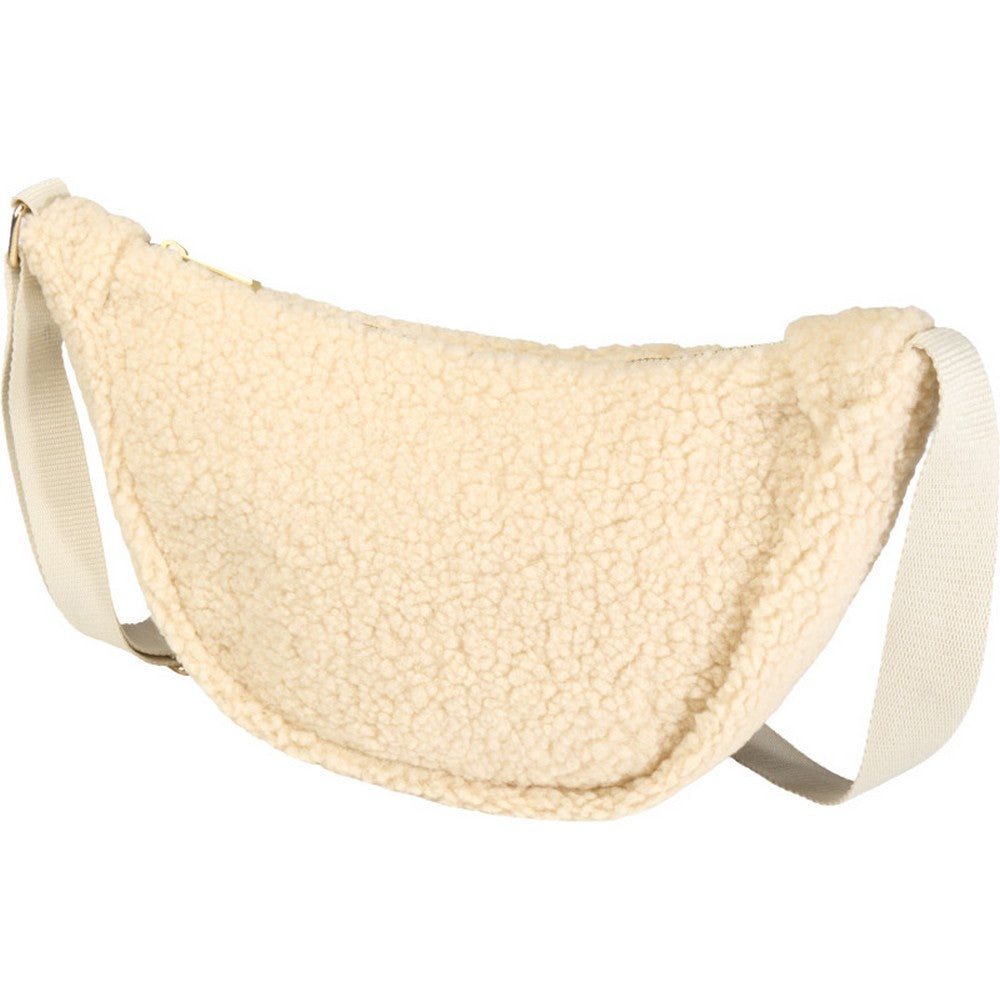Natural - Side - Floso Bear Sherpa Recycled 3L Crossbody Bag