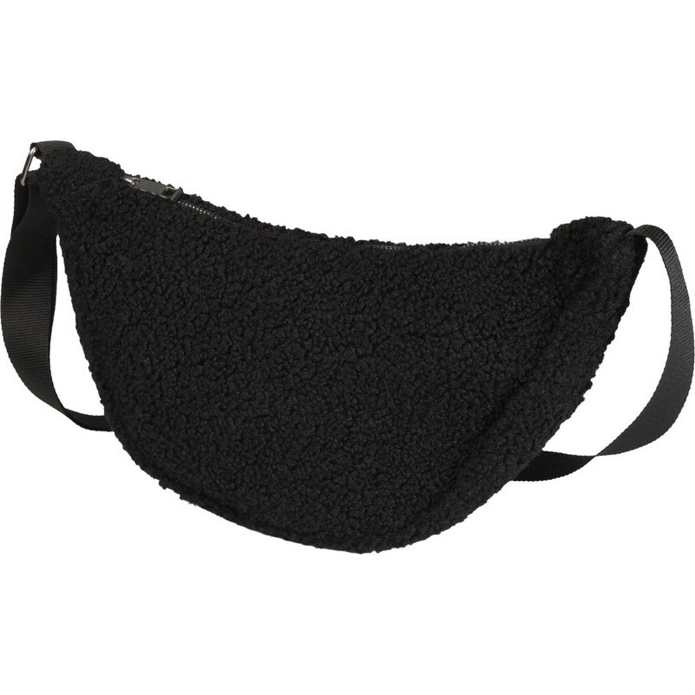 Solid Black - Side - Floso Bear Sherpa Recycled 3L Crossbody Bag