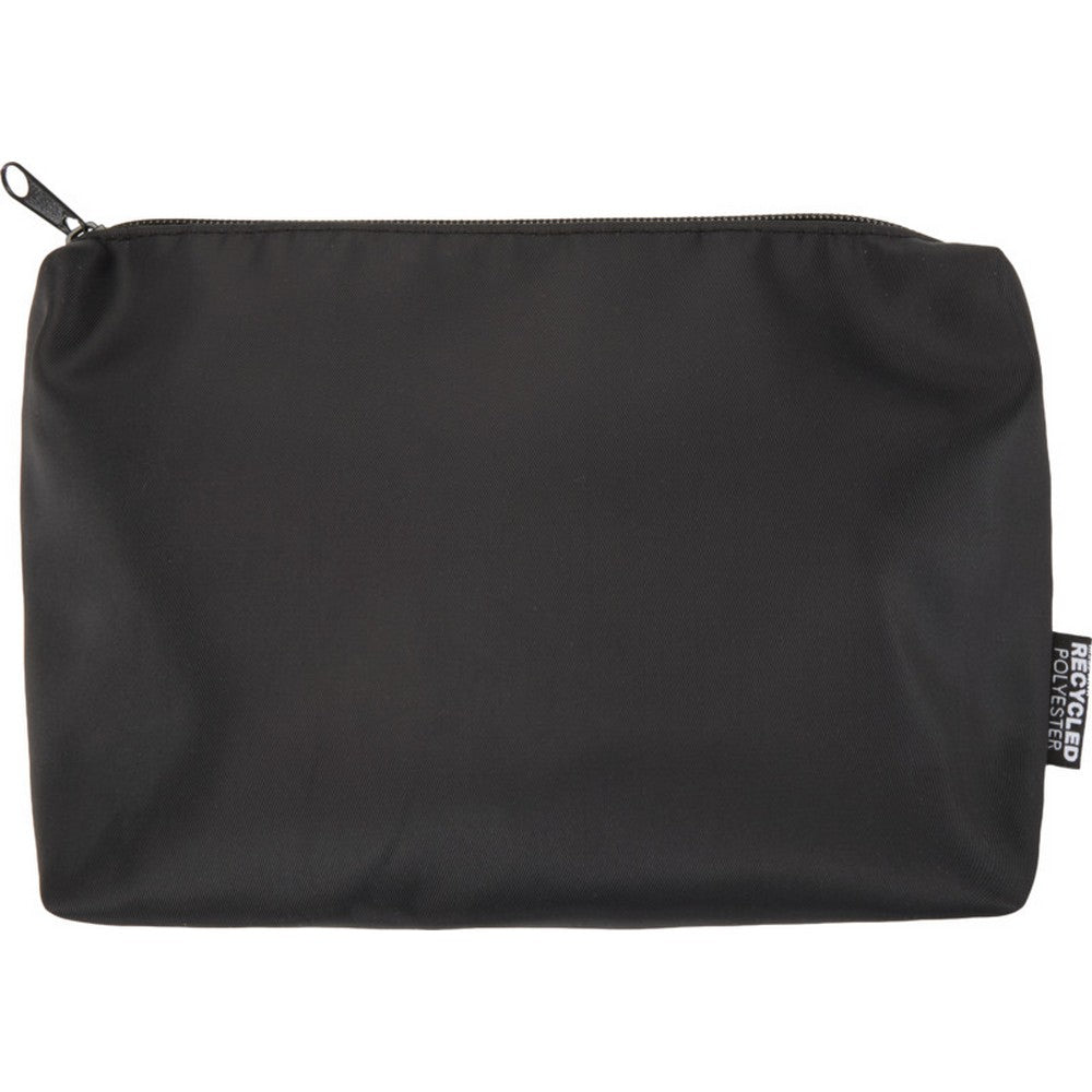 Solid Black - Front - Floso Aware Recycled 2L Toiletry Bag