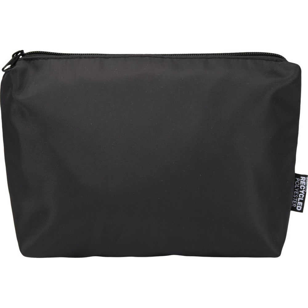 Solid Black - Back - Floso Aware Recycled 2L Toiletry Bag