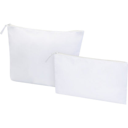 White - Front - Floso Swift Recycled Toiletry Bag (Pack of 2)