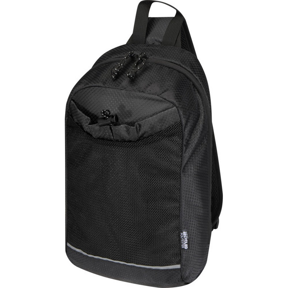 Solid Black - Side - Floso Nomad Recycled Cross Body 6L Hydration Pack