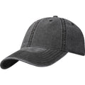 Solid Black - Lifestyle - Elevate NXT Grafton Washed 6 Panel Baseball Cap