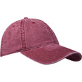 Burgundy - Side - Elevate NXT Grafton Washed 6 Panel Baseball Cap
