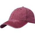Burgundy - Lifestyle - Elevate NXT Grafton Washed 6 Panel Baseball Cap