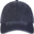 Navy - Front - Elevate NXT Grafton Washed 6 Panel Baseball Cap