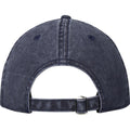 Navy - Back - Elevate NXT Grafton Washed 6 Panel Baseball Cap
