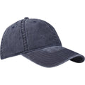 Navy - Side - Elevate NXT Grafton Washed 6 Panel Baseball Cap