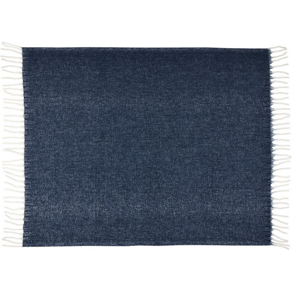 Dark Blue - Front - Floso Dolly Recycled Polyester Recycled Blanket