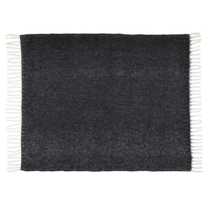 Solid Black - Front - Floso Dolly Recycled Polyester Recycled Blanket