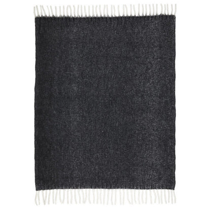 Solid Black - Back - Floso Dolly Recycled Polyester Recycled Blanket