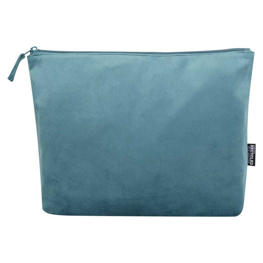 Deep Sea Green - Back - Floso Swift Velvet Recycled Toiletry Bag (Pack of 2)