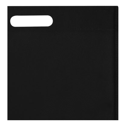 Solid Black - Back - Floso EcoSeal Non-Woven Recycled 5L Tote Bag