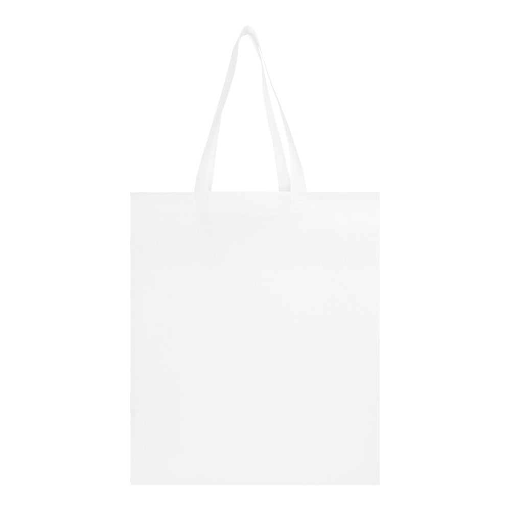 White - Back - Floso EcoSeal Non-Woven Gusseted 12L Tote Bag