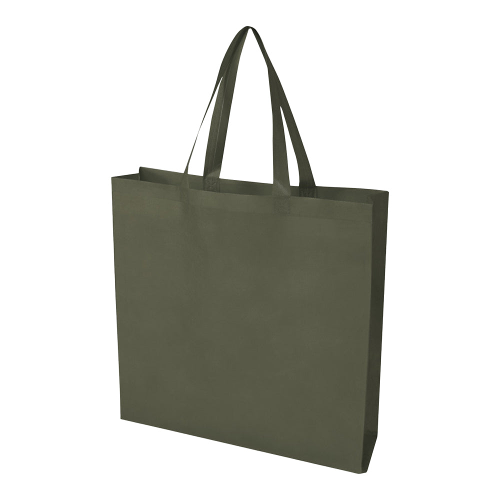 Forest Green - Front - Floso EcoSeal Non-Woven Gusseted 12L Tote Bag