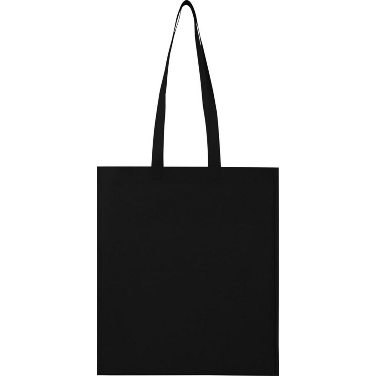 Solid Black - Back - Floso EcoSeal Non-Woven Recycled 6L Tote Bag