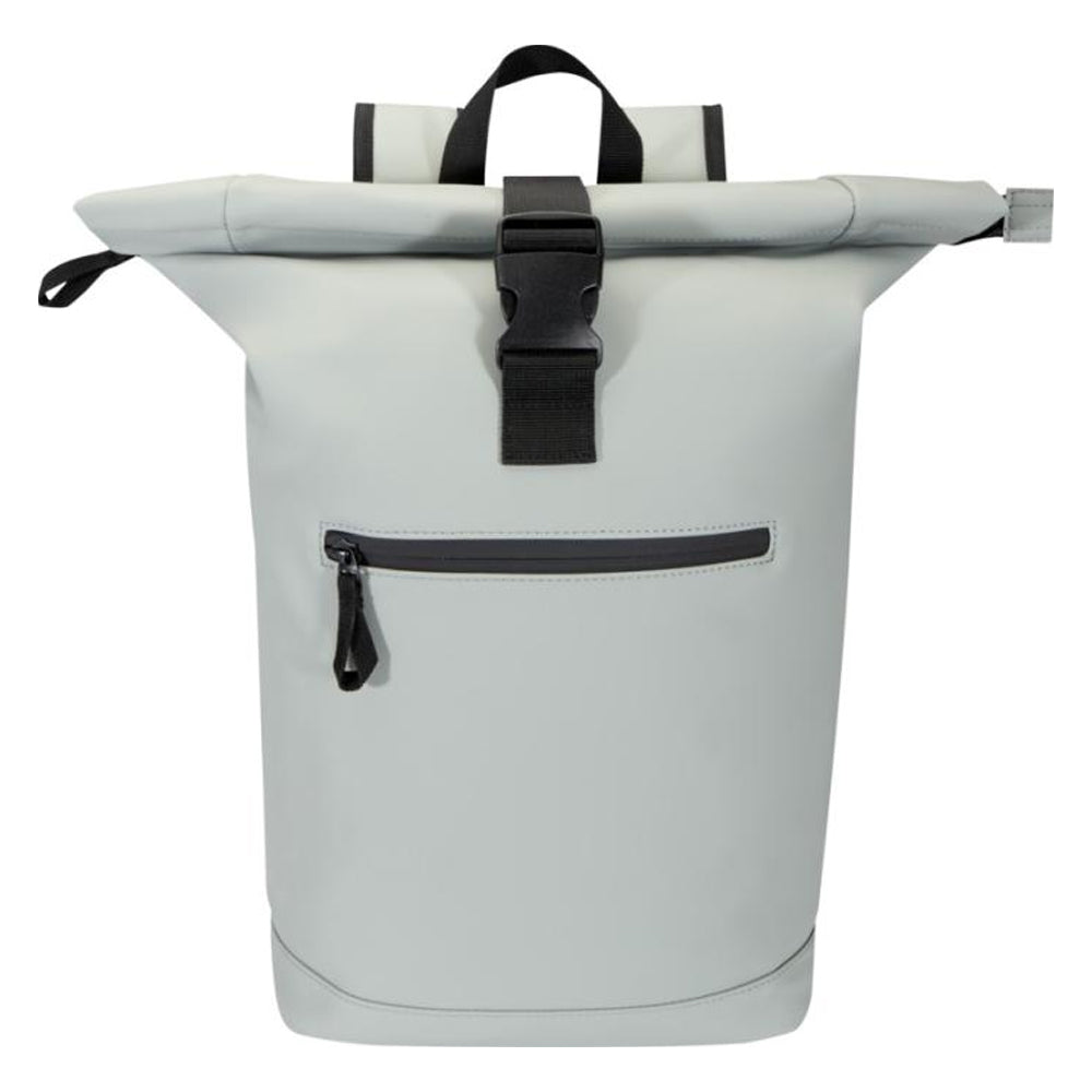 Grey - Front - Floso Resi Plus Roll Top Recycled 18L Backpack