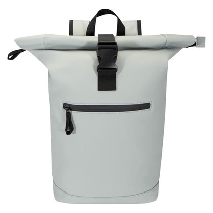 Grey - Front - Floso Resi Plus Roll Top Recycled 18L Backpack