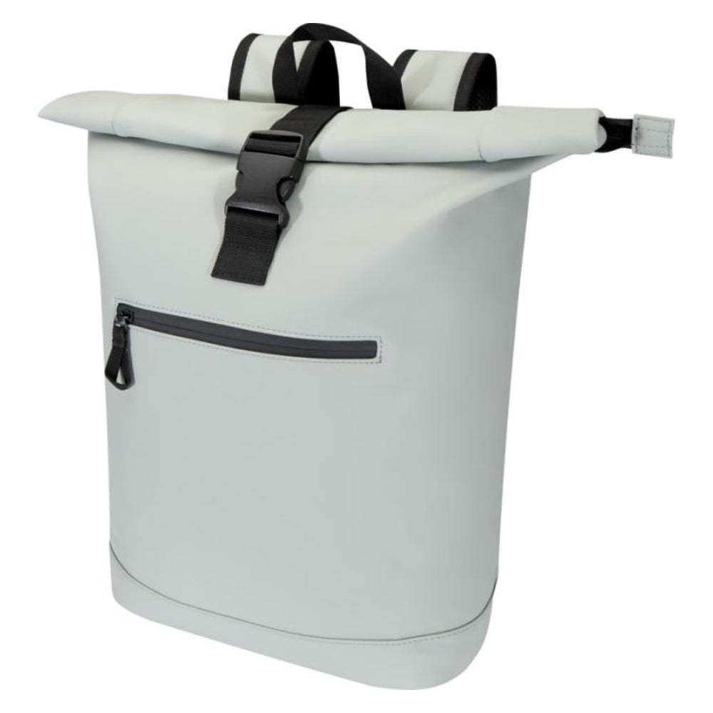 Grey - Side - Floso Resi Plus Roll Top Recycled 18L Backpack