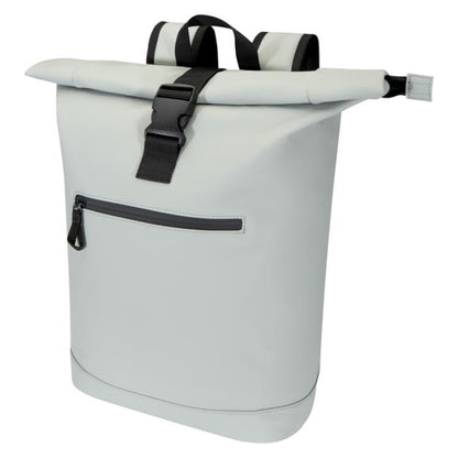 Grey - Side - Floso Resi Plus Roll Top Recycled 18L Backpack