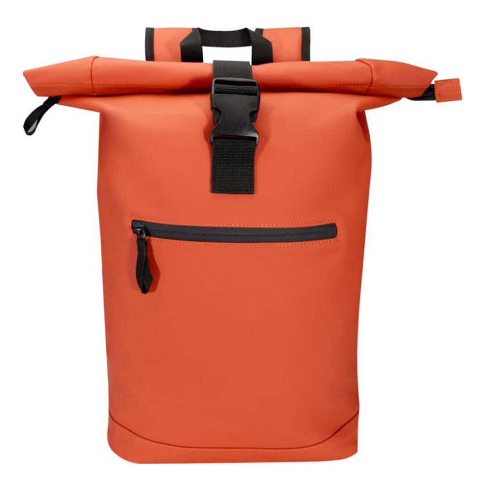 Brick - Front - Floso Resi Plus Roll Top Recycled 18L Backpack