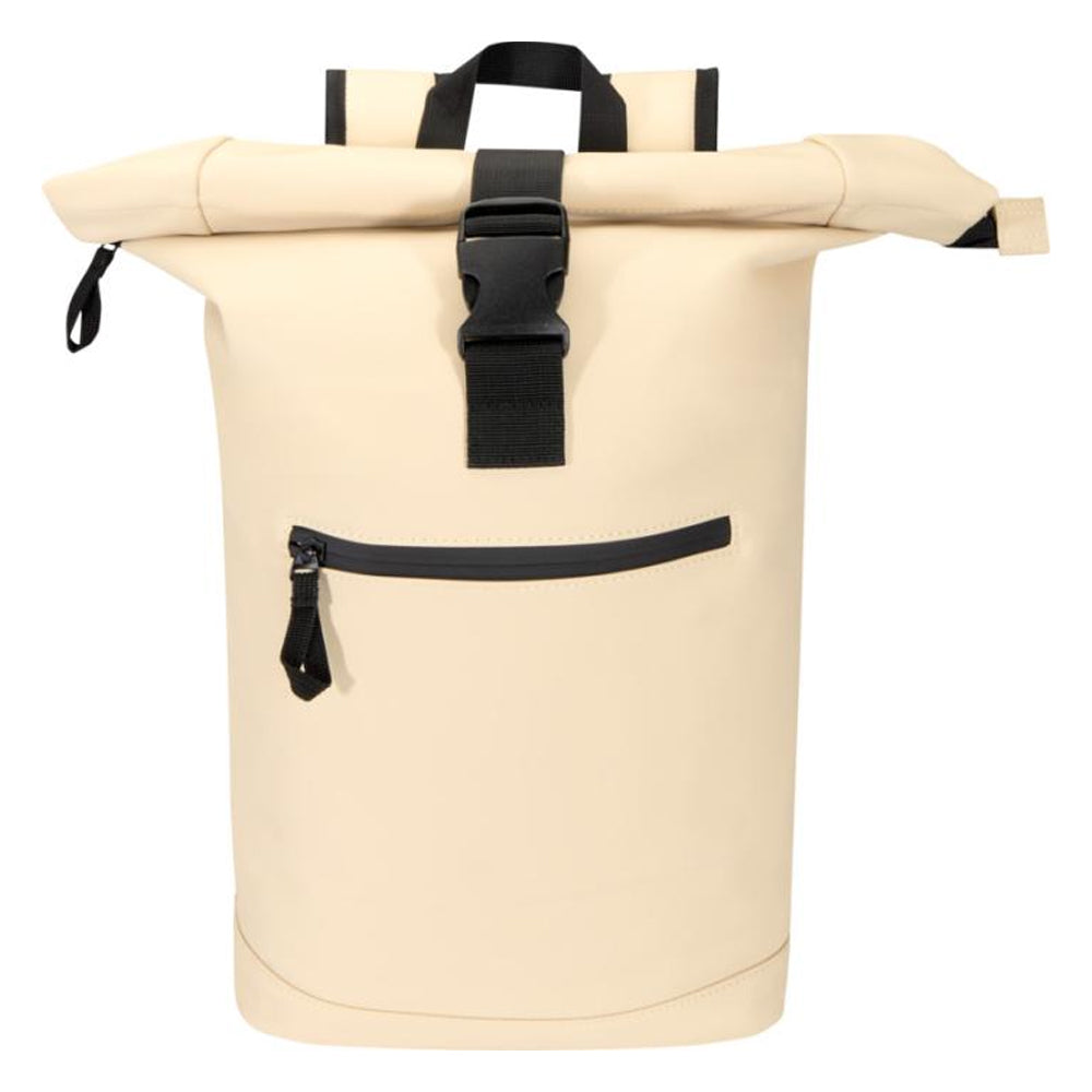 Oatmeal - Front - Floso Resi Plus Roll Top Recycled 18L Backpack