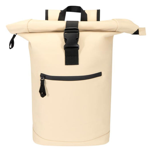 Oatmeal - Front - Floso Resi Plus Roll Top Recycled 18L Backpack