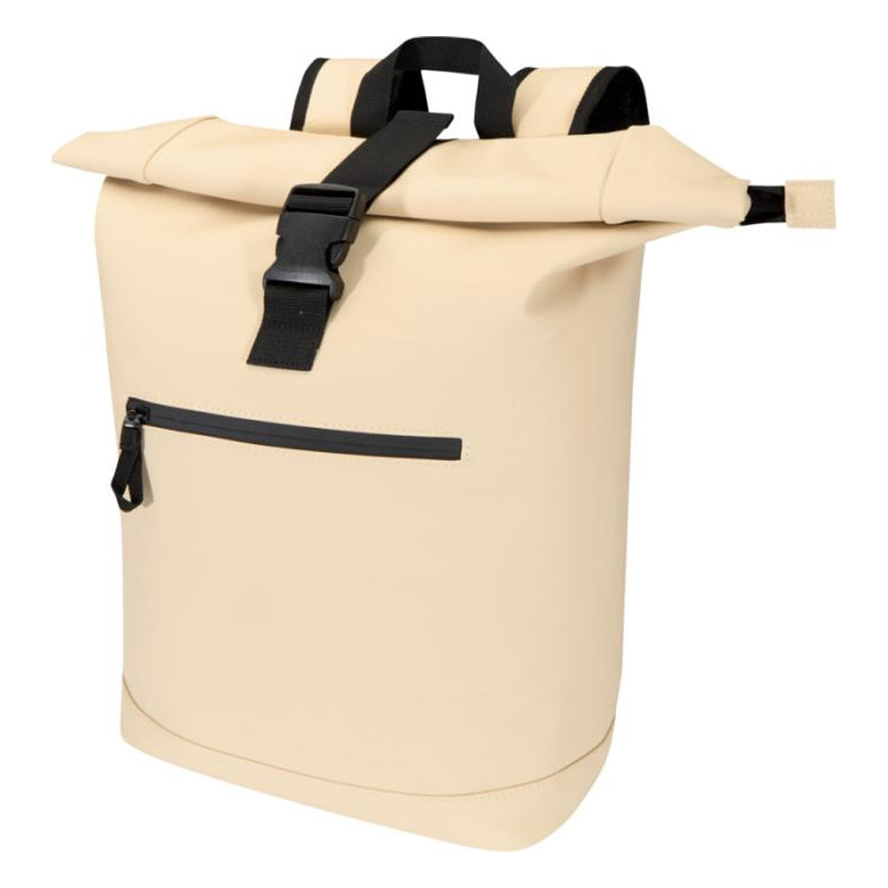 Oatmeal - Side - Floso Resi Plus Roll Top Recycled 18L Backpack