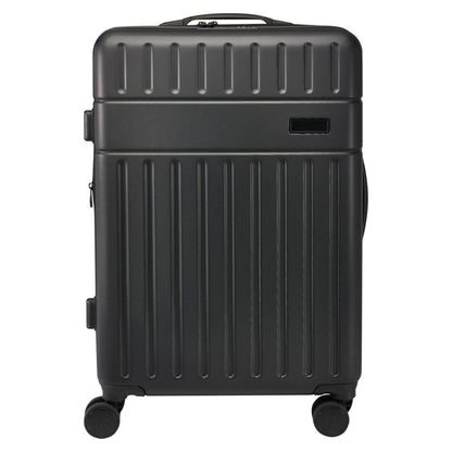 Solid Black - Front - Floso Rover 24 Recycled Extendable 70L Trolley Bag