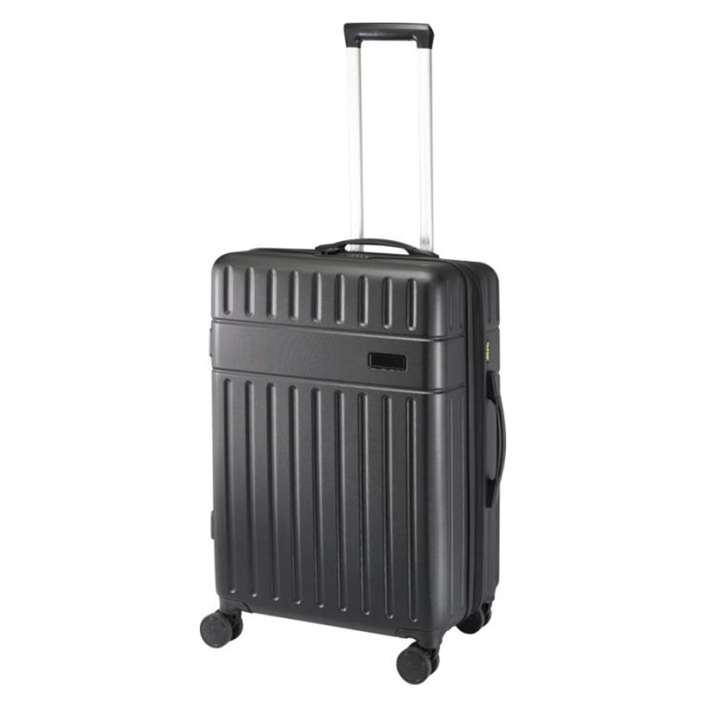 Solid Black - Lifestyle - Floso Rover 24 Recycled Extendable 70L Trolley Bag