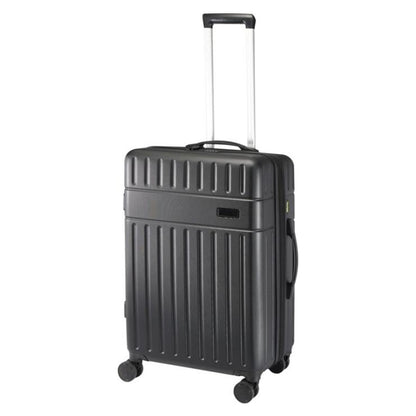 Solid Black - Lifestyle - Floso Rover 24 Recycled Extendable 70L Trolley Bag