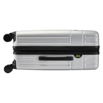 Silver - Side - Floso Rover 24 Recycled Extendable 70L Trolley Bag