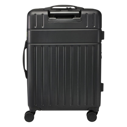 Solid Black - Back - Floso Rover 24 Recycled Extendable 70L Trolley Bag