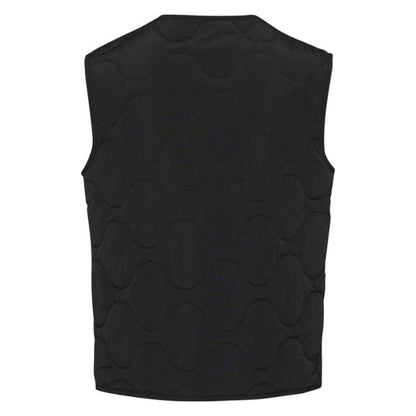 Solid Black - Back - Elevate NXT Unisex Adult Quartz Quilted Recycled Body Warmer