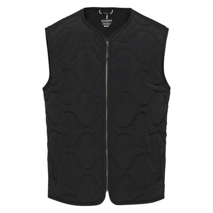 Solid Black - Front - Elevate NXT Unisex Adult Quartz Quilted Recycled Body Warmer