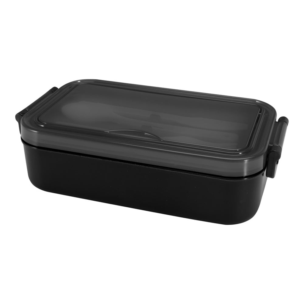 Solid Black - Front - Floso Snappy Lunch Box Set