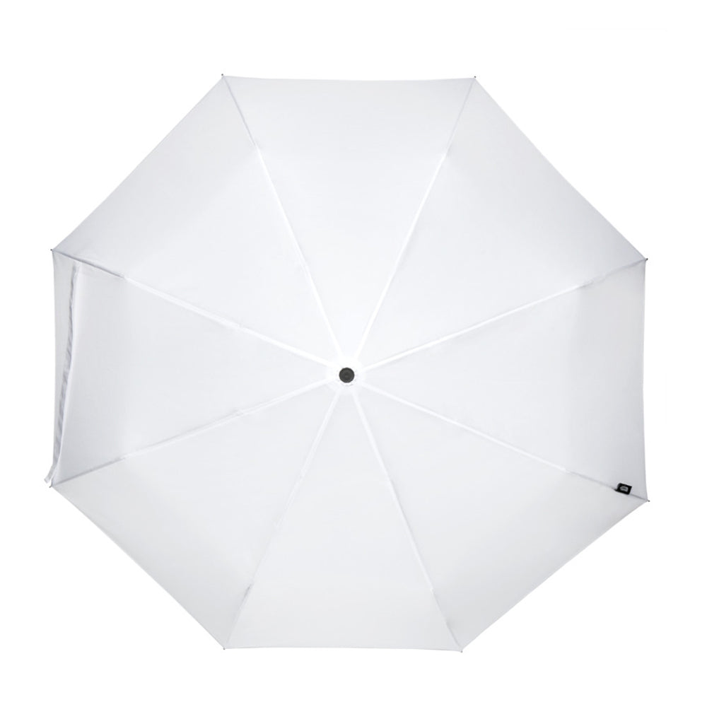White - Back - Floso Dane RPET Folding Umbrella
